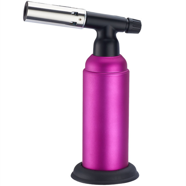 ultimo caso aziendale circa Torcia da cucina ricaricabile al butano Torcia da cucina regolabile a doppio fuoco Flambing Dessert Creme Brulee BBQ