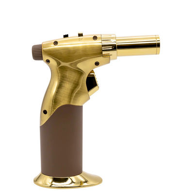 Accendino a torcia butano a forma di pistola in lega di zinco